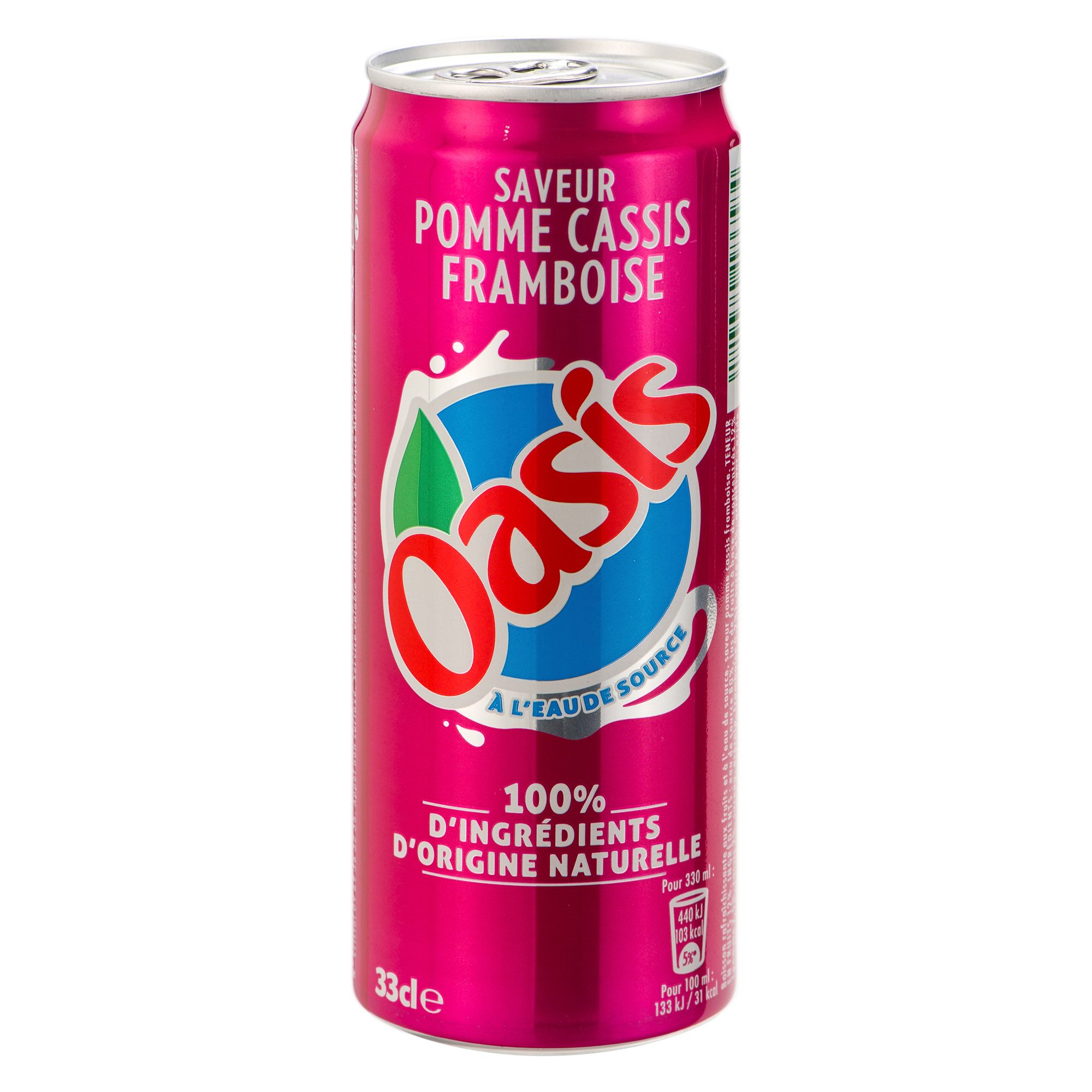 Oasis cassis framboise 33cl