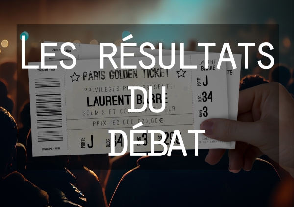 Résultats du débat - Paris golden ticket
